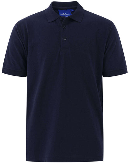 Mens Cotton Polo Shirt Short Sleeve Stretch Pique - NS PROMO