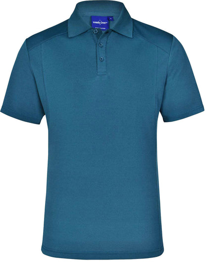 Mens Bamboo Polo Shirt Short Sleeve Charcoal Eco - NS PROMO