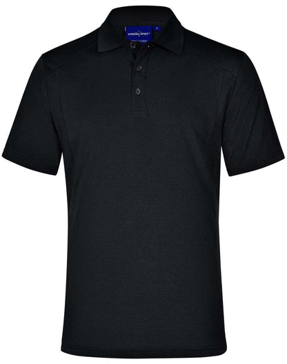 Mens Bamboo Polo Shirt Short Sleeve Charcoal Eco - NS PROMO