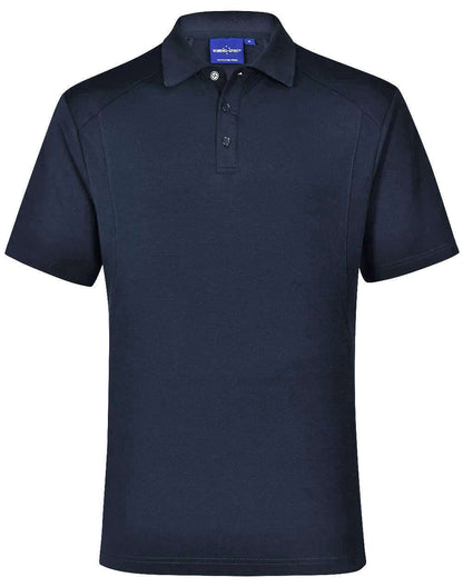 Mens Bamboo Polo Shirt Short Sleeve Charcoal Eco - NS PROMO