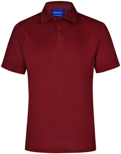 Mens Bamboo Polo Shirt Short Sleeve Charcoal Eco - NS PROMO