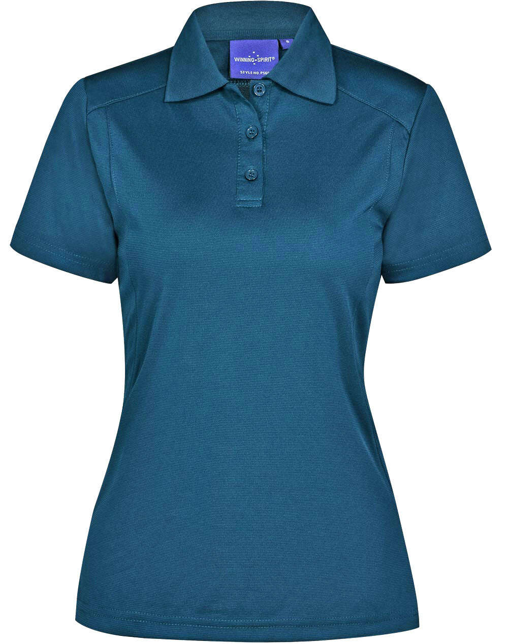 Ladies Bamboo Polo Shirt Short Sleeve Charcoal Eco Fabric Modern Fit - NS PROMO
