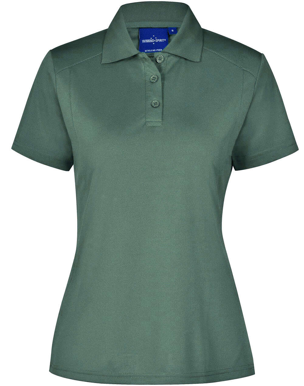 Ladies Bamboo Polo Shirt Short Sleeve Charcoal Eco Fabric Modern Fit - NS PROMO