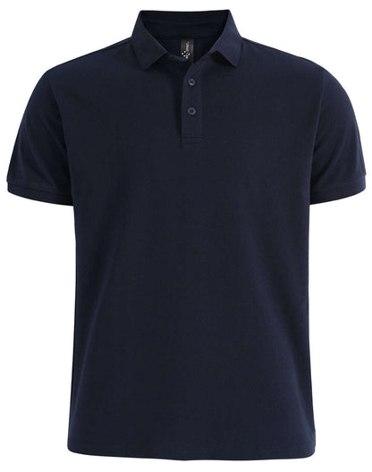 Mens Ultrafine Cotton Pique Polo Shirt Classic Short Sleeve Breathable Tailored Fit - NS PROMO