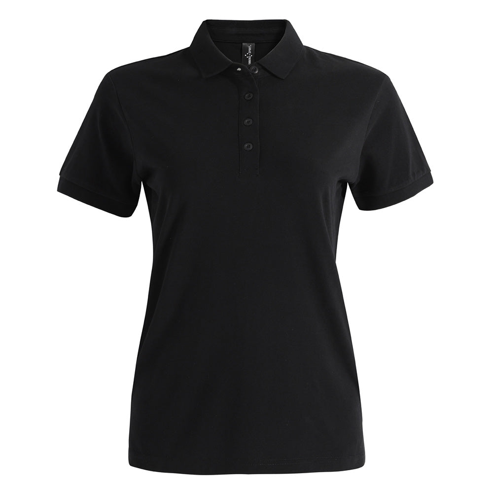 Winning Spirit PS72 Ladies Ultrafine Cotton Pique Polo Shirt