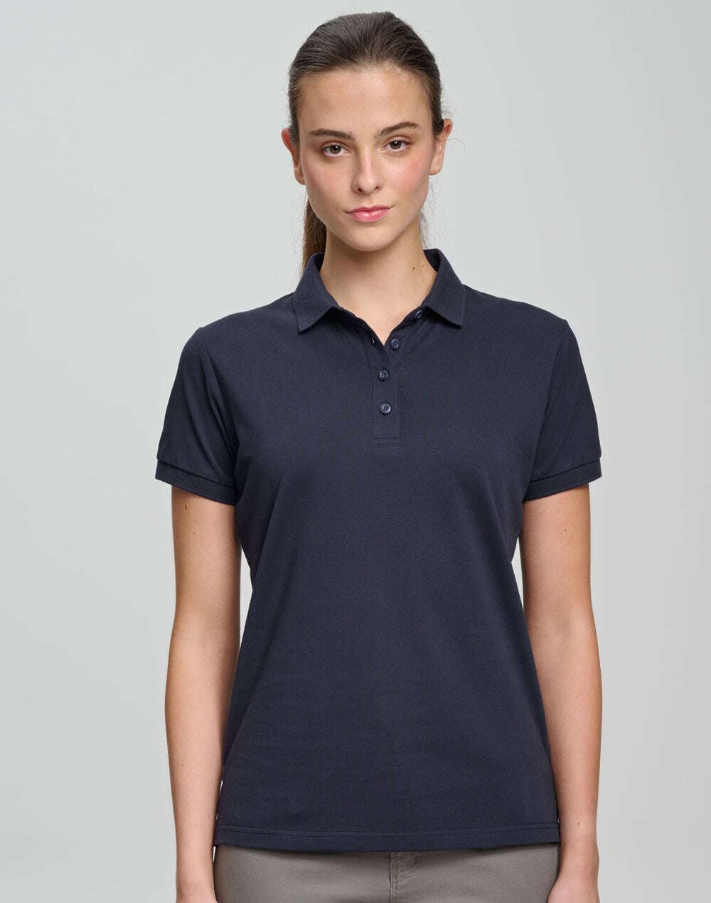 Ladies Ultrafine Cotton Polo Short Sleeve Pique - NS PROMO
