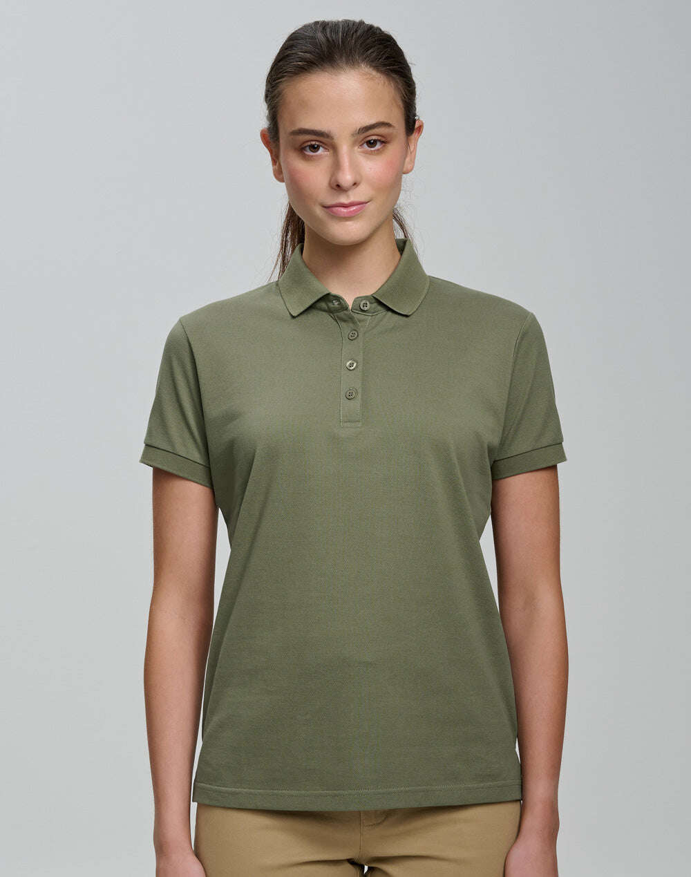 Ladies Ultrafine Cotton Polo Short Sleeve Pique - NS PROMO