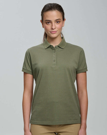 Ladies Ultrafine Cotton Polo Short Sleeve Pique - NS PROMO