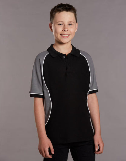 Kids Arena TrueDry Polo Shirts Short Sleeve with Contrast Piping - NS PROMO