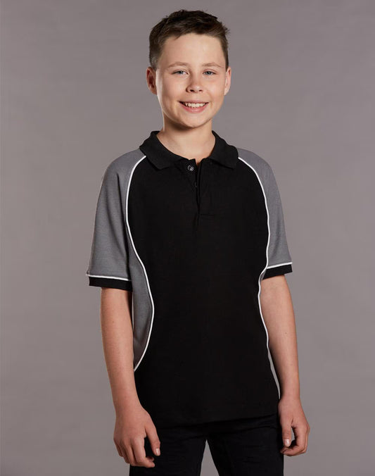 Kids Arena TrueDry Polo Shirts Short Sleeve with Contrast Piping - NS PROMO