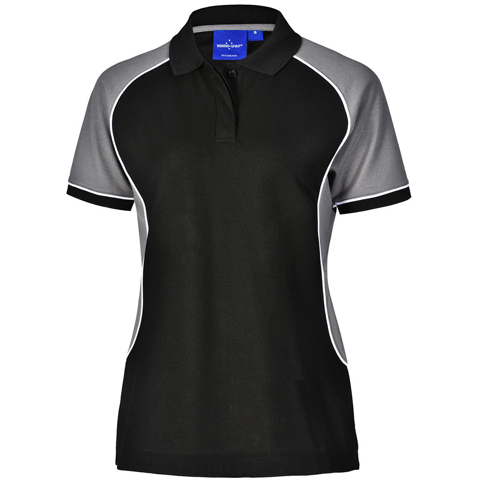 Winning Spirit PS78 Arena Ladies TrueDry Tri-Colour Polo Shirt
