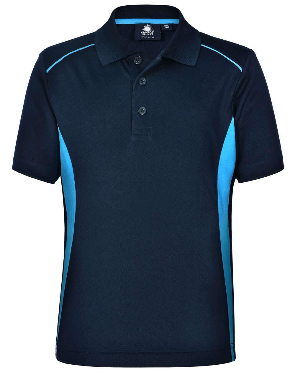 Kids Contrast CoolDry Polo Shirt Short Sleeve Breathable - NS PROMO