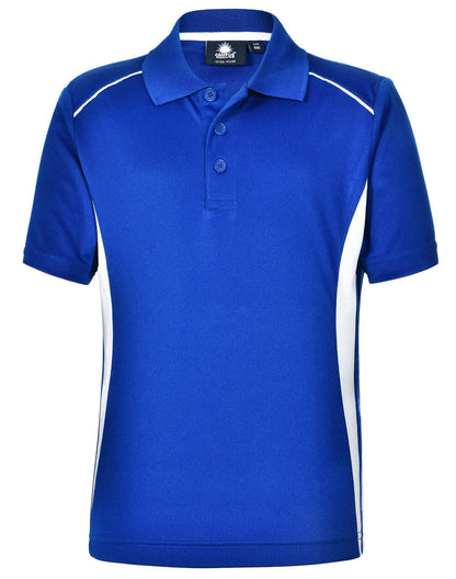 Kids Contrast CoolDry Polo Shirt Short Sleeve Breathable - NS PROMO