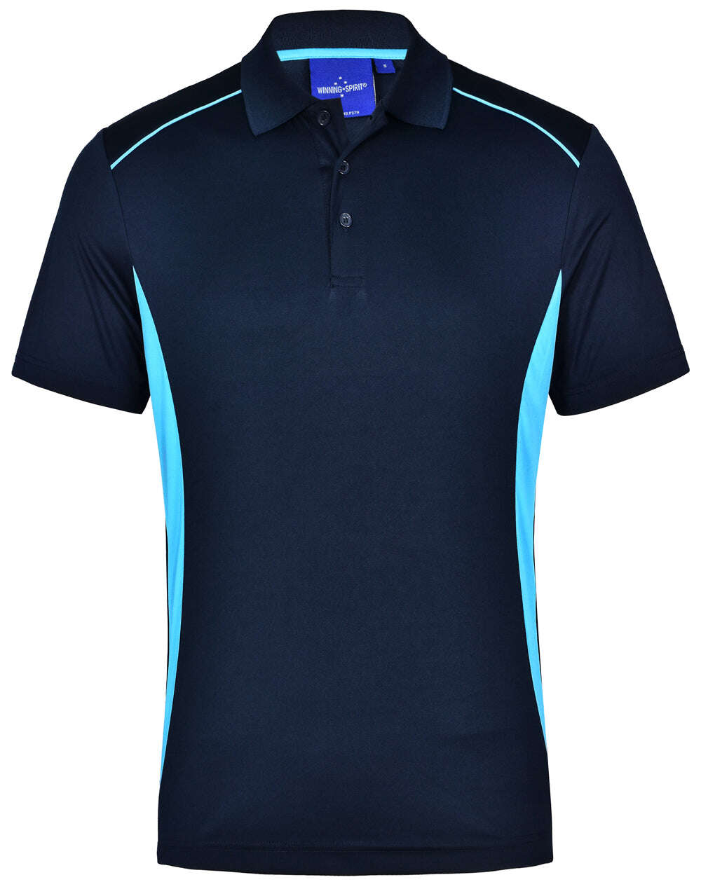 Mens Contrast CoolDry Polo Short Sleeve with Side Mesh Panels - NS PROMO