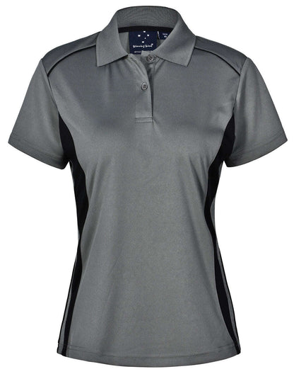 Ladies CoolDry Contrast Polo Shirt Short Sleeve Breathable - NS PROMO