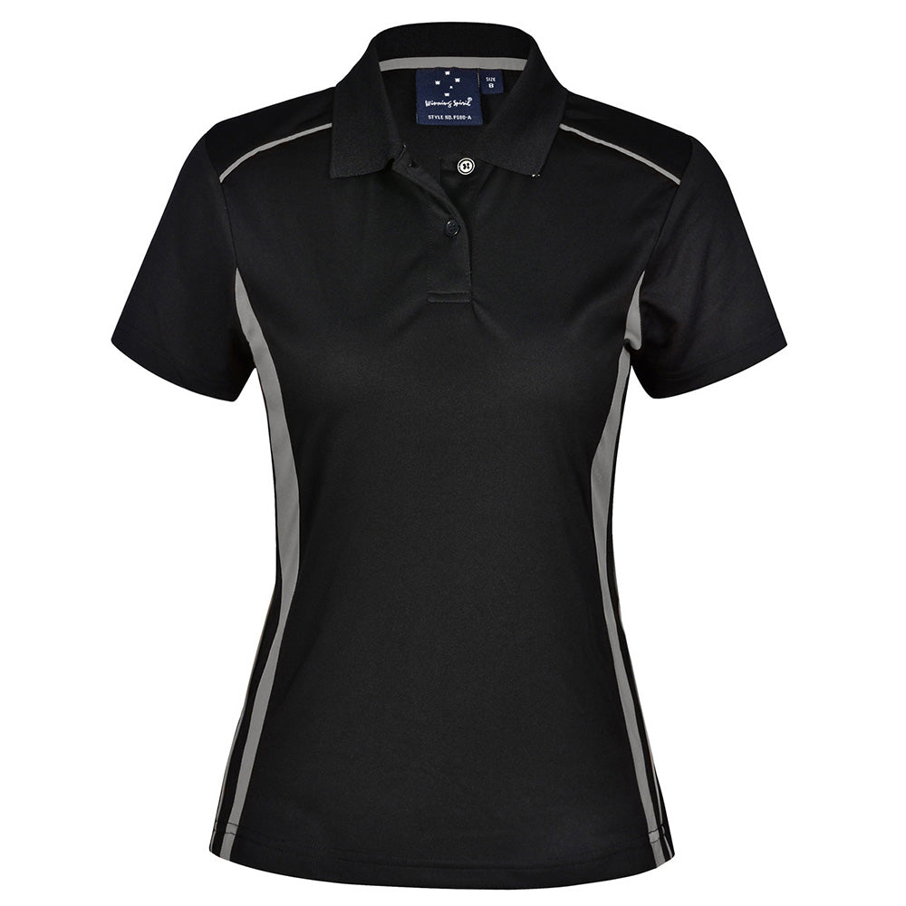 Winning Spirit PS80 Pursuit Ladies CoolDry Contrast Polo Shirt