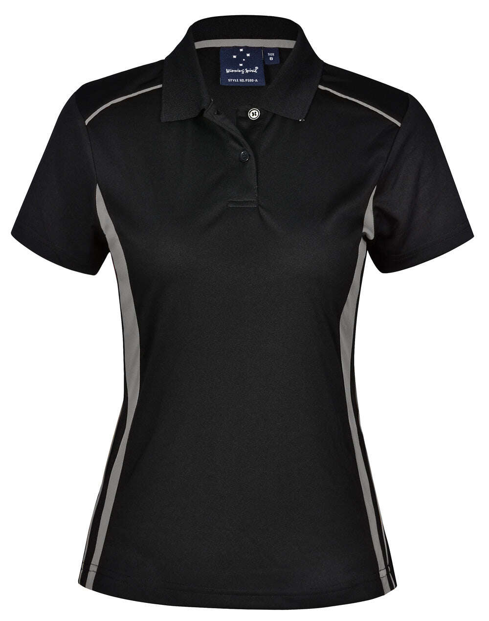Ladies CoolDry Contrast Polo Shirt Short Sleeve Breathable - NS PROMO