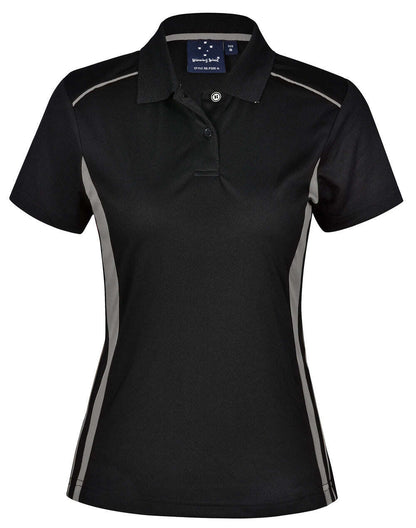 Ladies CoolDry Contrast Polo Shirt Short Sleeve Breathable - NS PROMO