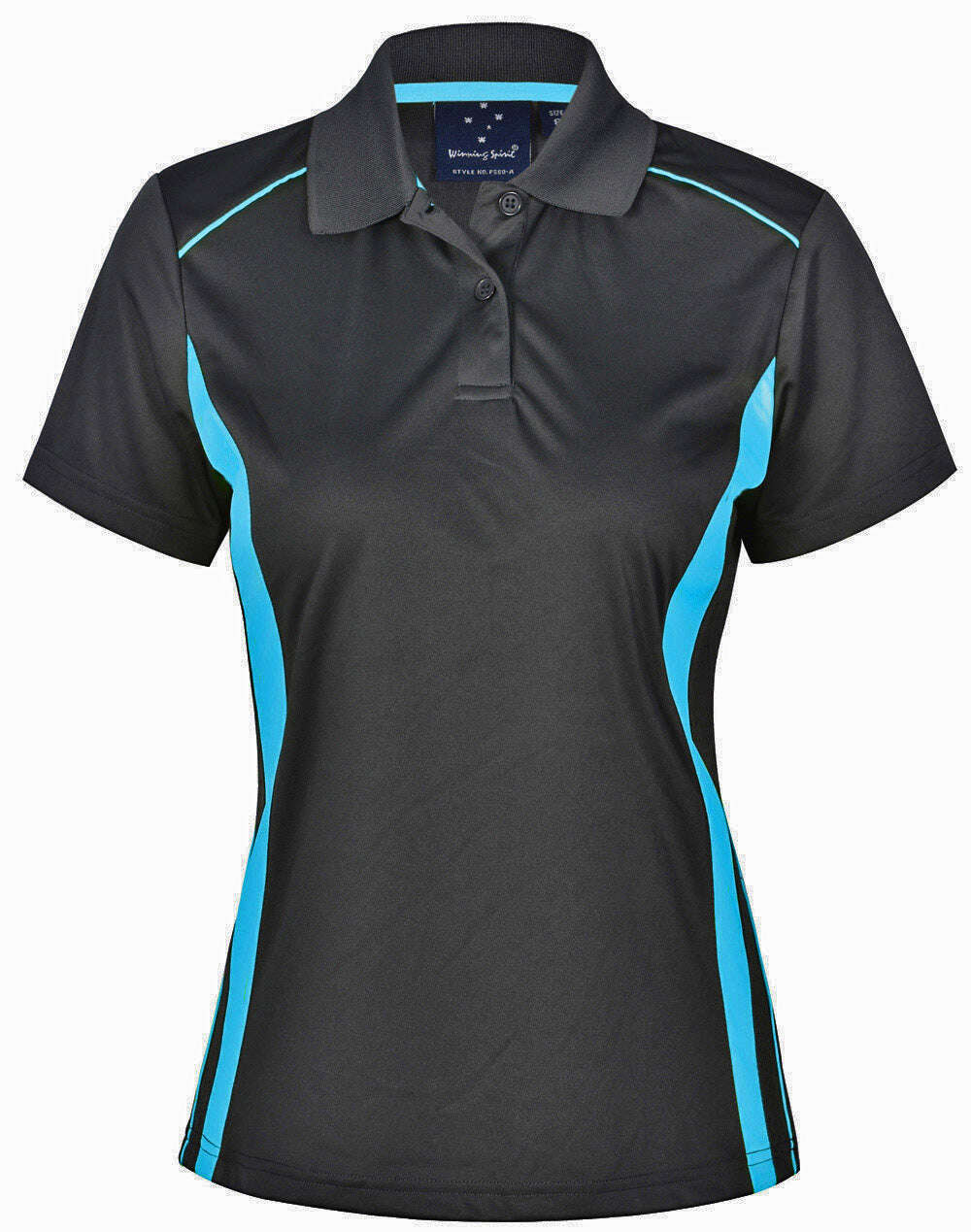 Ladies CoolDry Contrast Polo Shirt Short Sleeve Breathable - NS PROMO