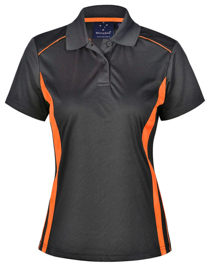 Ladies CoolDry Contrast Polo Shirt Short Sleeve Breathable - NS PROMO