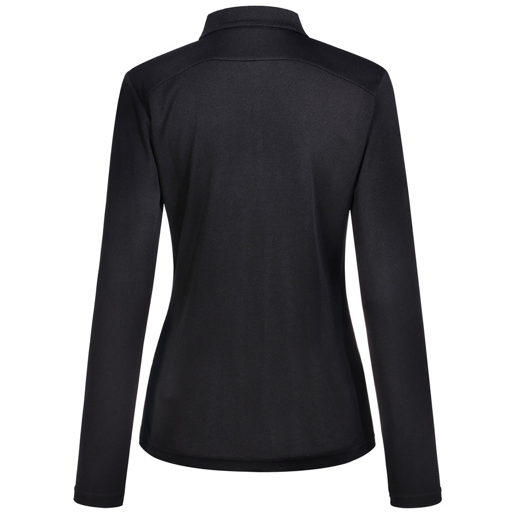 Winning Spirit PS90 Ladies Bamboo Charcoal Long Sleeve Polo Shirt