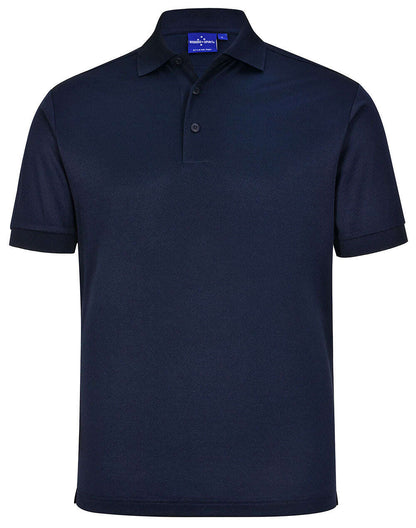 Mens Cotton Corporate Polo Shirt Short Sleeve Sustainable Poly - NS PROMO