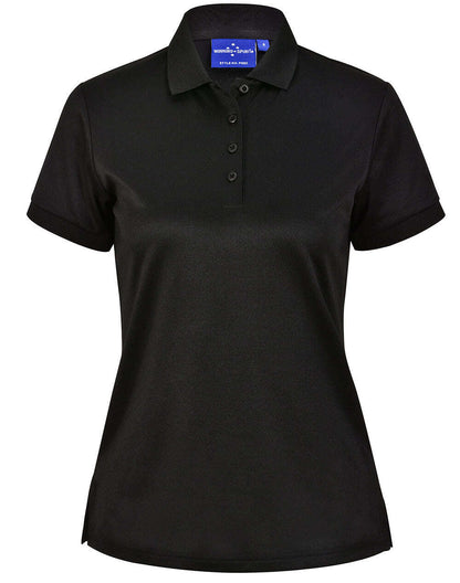 Ladies Cotton Polo Shirt Short Sleeve Sustainable Poly - NS PROMO