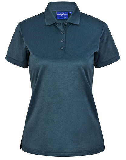 Ladies Cotton Polo Shirt Short Sleeve Sustainable Poly - NS PROMO