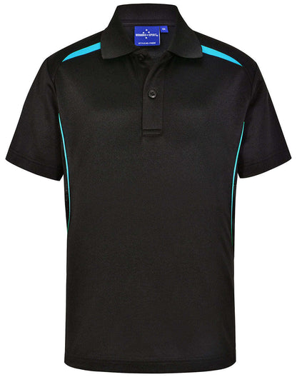 Kids Cotton Contrast Polo Short Sleeve Sustainable Poly - NS PROMO