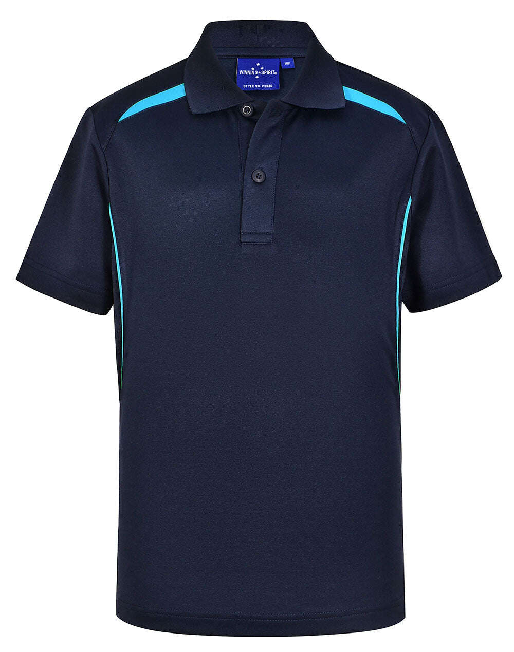 Kids Cotton Contrast Polo Short Sleeve Sustainable Poly - NS PROMO