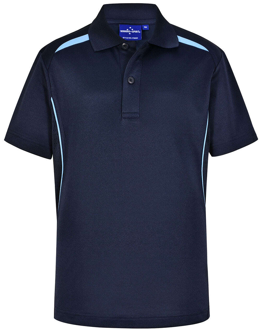 Kids Cotton Contrast Polo Short Sleeve Sustainable Poly - NS PROMO