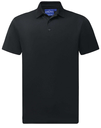 Mens Recycled PET Polo Shirt Short Sleeve Sustainable Jacquard Knit - NS PROMO