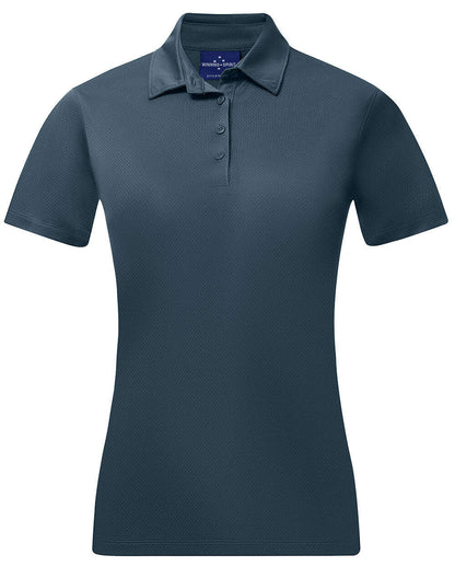 Ladies Recycled PET Polo Short Sleeve Sustainable Jacquard Knit - NS PROMO