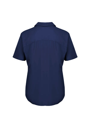 Dahlia Womens Short Sleeve Blouse