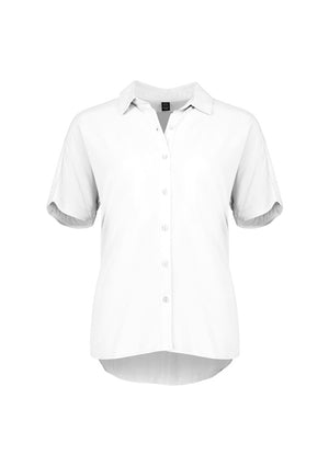 Dahlia Womens Short Sleeve Blouse