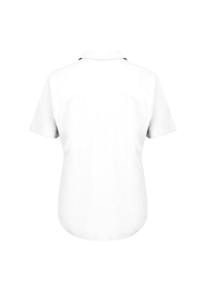 Dahlia Womens Short Sleeve Blouse