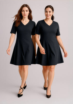 Siena Womens Extended Short Sleeve Dress