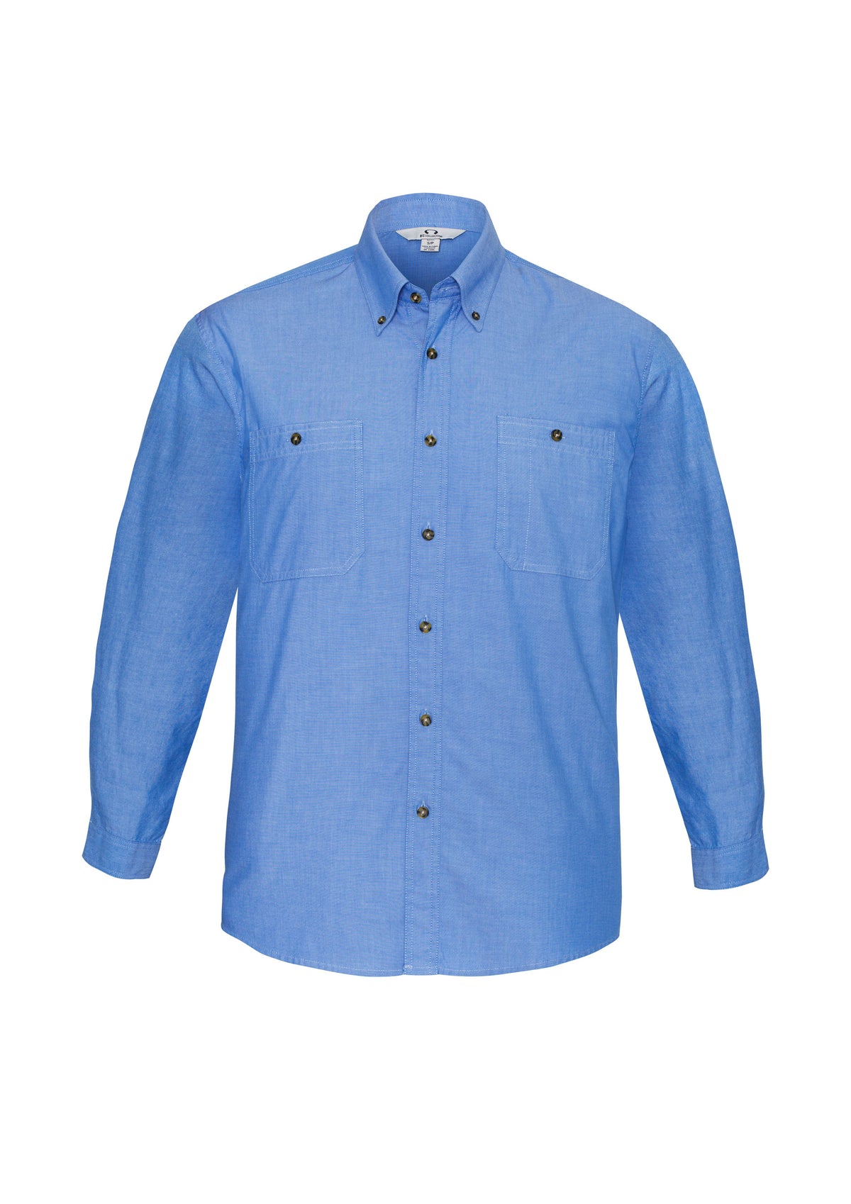 Chambray Mens Long Sleeve Shirt