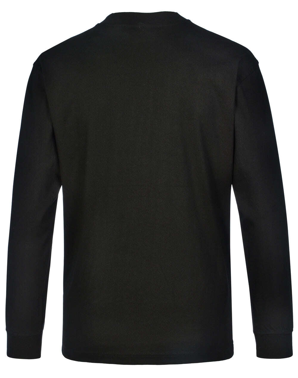 Mens 100% Cotton Tee Long Sleeve Crew Neck - NS PROMO
