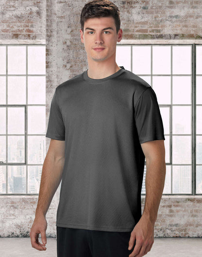 Unisex CoolDry Tee Shirt Short Sleeve Mesh Knitted - NS PROMO