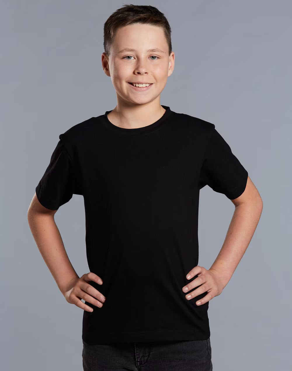 Kids Savvy 100% Cotton Tee Shirt Short Sleeve Semi-Fitted - NS PROMO