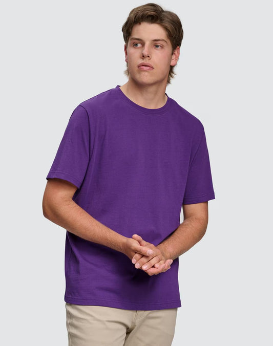 Men's 100% Cotton Semi-Fitted Short Sleeve Tee Shirt (Copy) - NS PROMO