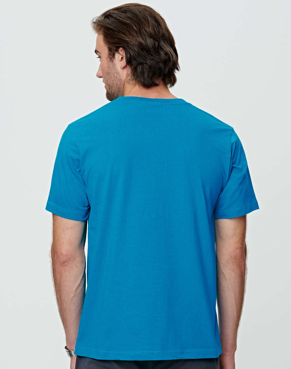 Men's 100% Cotton Semi-Fitted Short Sleeve Tee Shirt (Copy) - NS PROMO