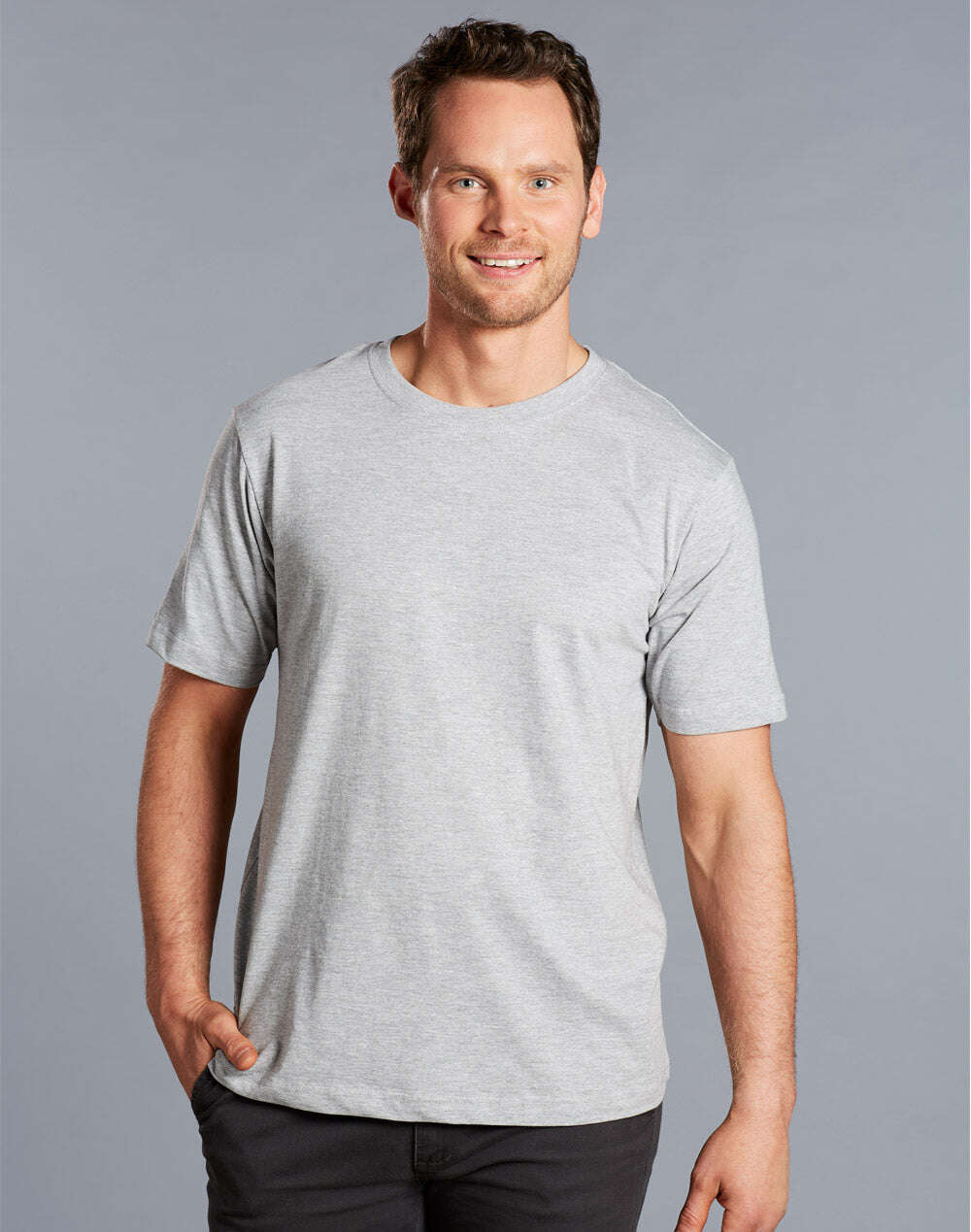 Men's 100% Cotton Semi-Fitted Short Sleeve Tee Shirt (Copy) - NS PROMO