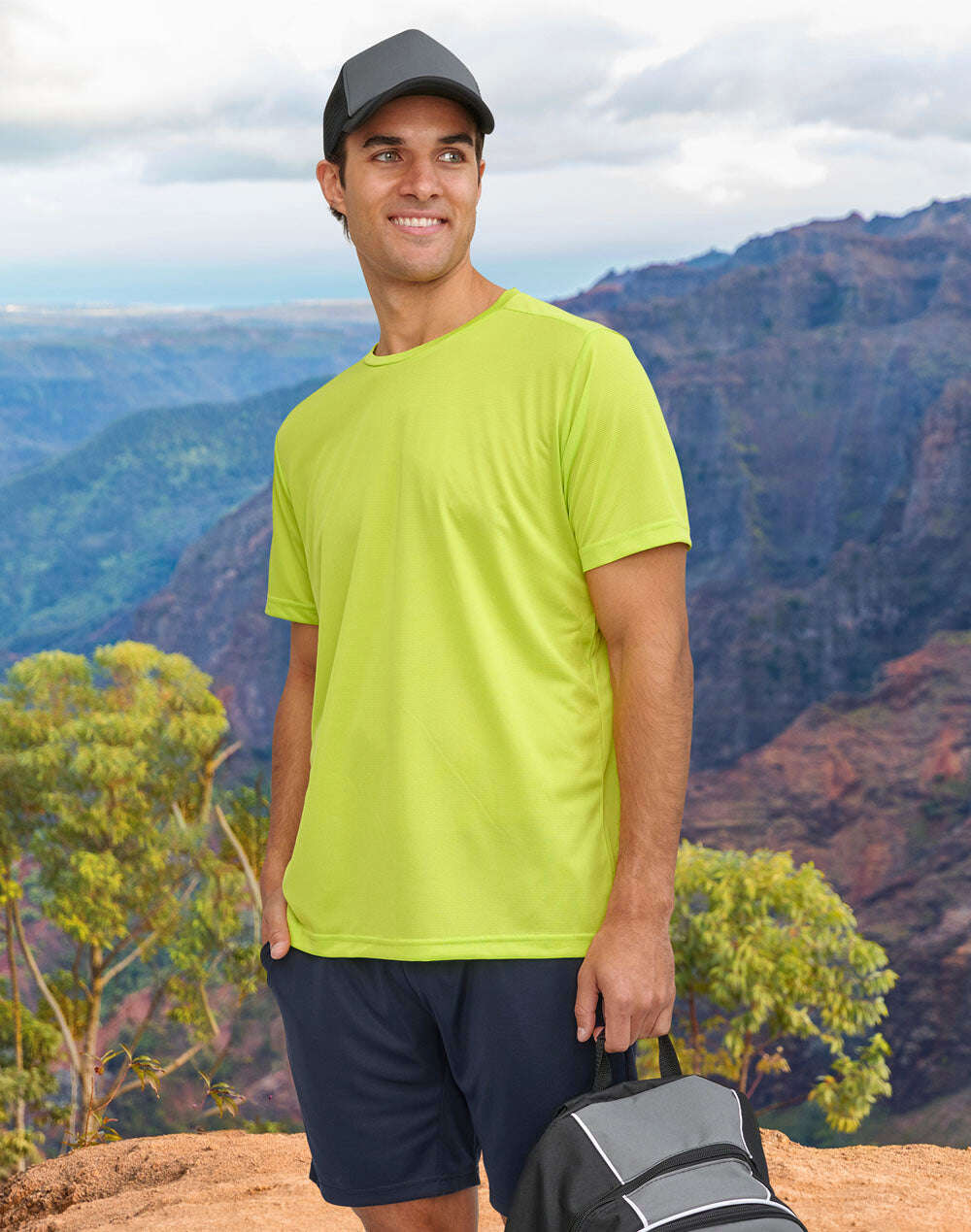 Mens Ultra Light Polyester Tee Shirt RapidCool Performance Tee - NS PROMO