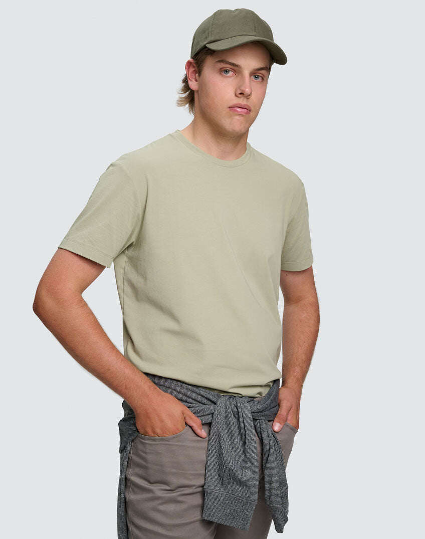 Mens Premium Cotton Face Tee Short Sleeve - NS PROMO