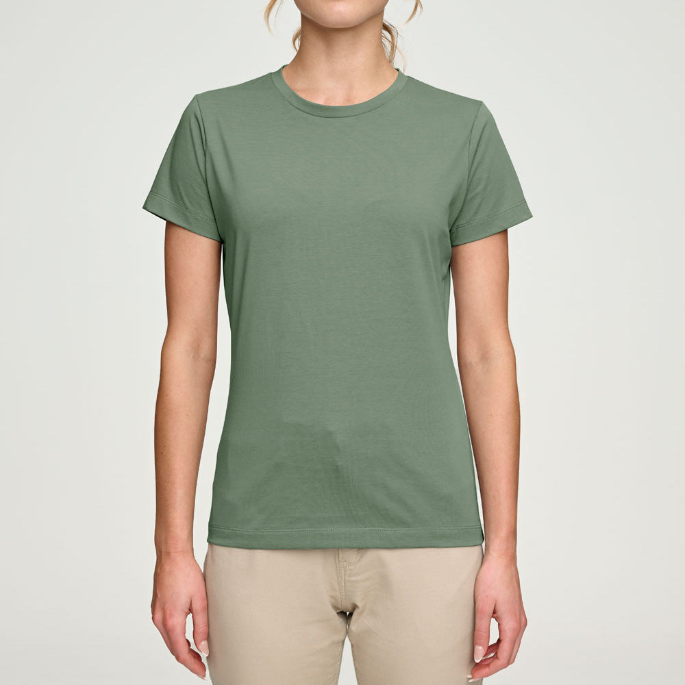 Custom Ladies Short Sleeve T-Shirt Add Your Logo | Printing & Embroidery