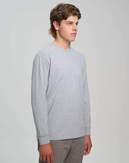 Mens Cotton Face  Tee Long Sleeve Premium - NS PROMO
