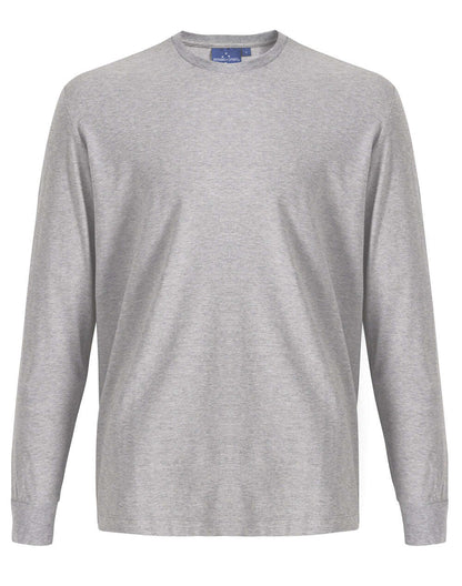 Mens Cotton Face  Tee Long Sleeve Premium - NS PROMO