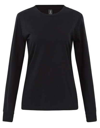 Ladies Cotton Face Tee Long Sleeve Premium - NS PROMO